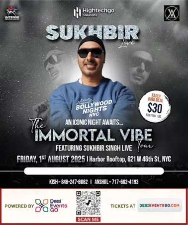 Bollywood Nights With Sukhbir Singh LIVE in NYC
