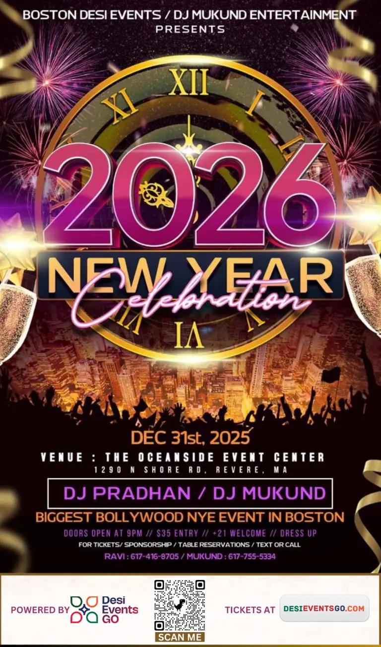 BOSTON’S BIGGEST BOLLYWOOD NYE PARTY! (2026)