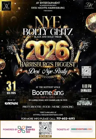 BOLLY GLITZ NYE 2026 -BLACK AND GOLD EVENT- HARRISBURG