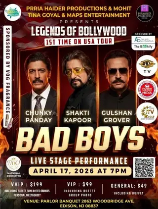 Bad Boys (Chunky Pandey, Shakti Kapoor, Gulshan Grover) Live in New Jersey - 2026