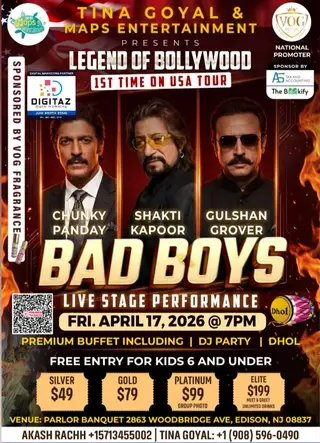 Bad Boys (Chunky Pandey, Shakti Kapoor, Gulshan Grover) Live in New Jersey - 2026