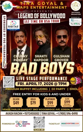 Bad Boys (Chunky Pandey, Shakti Kapoor, Gulshan Grover) Live in New Jersey - 2026