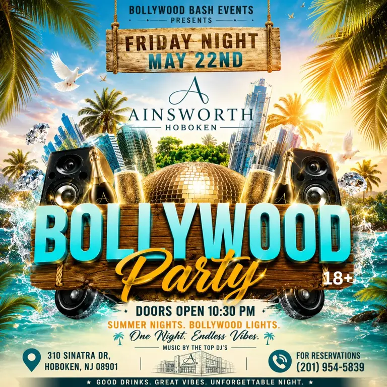 Bollywood Night - Memorial Day Weekend @ Ainsworth Hoboken