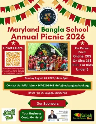 Maryland Bangla School Picnic 2026